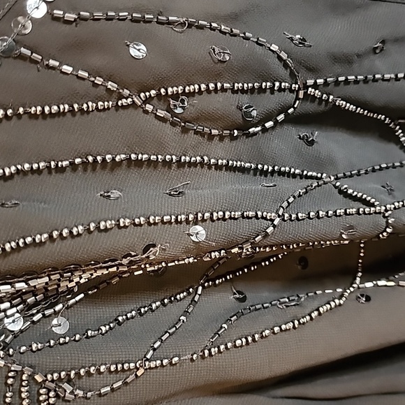 Twiggy Gray Crossover Blouse sz 14 - Picture 3 of 4